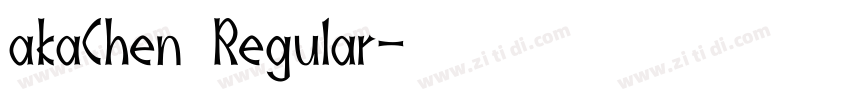 akaChen Regular字体转换